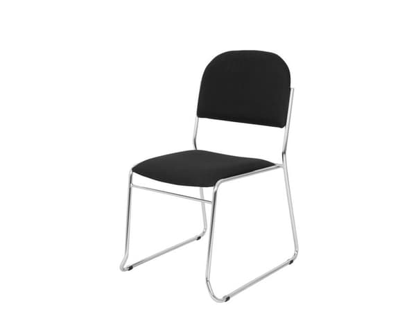 Vespa mötesstol, blank/svart