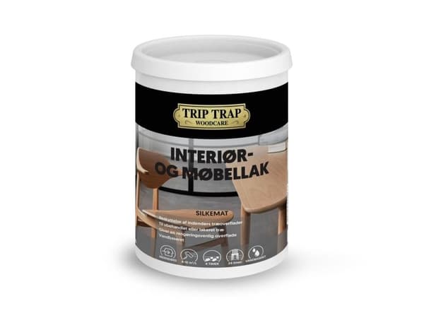 Trip Trap Interiør- og Møbellak, silkemat (tidligere Interiørlak)