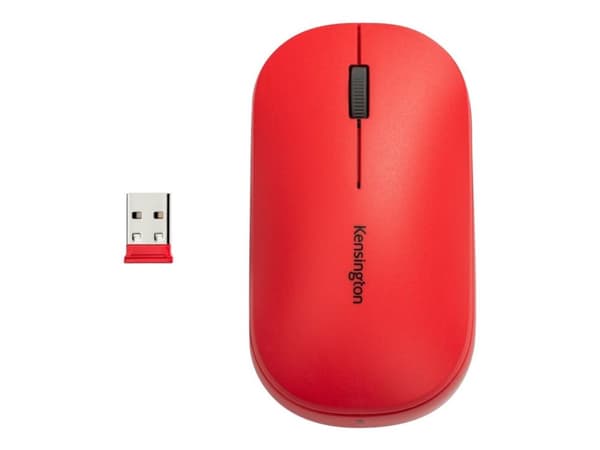 Kensington SureTrack, Molempikätinen, RF Wireless + Bluetooth, 2400 DPI, Punainen