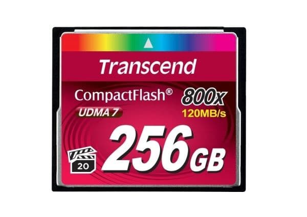 Transcend Premium - Flash-minneskort - 256 GB - 800x - CompactFlash
