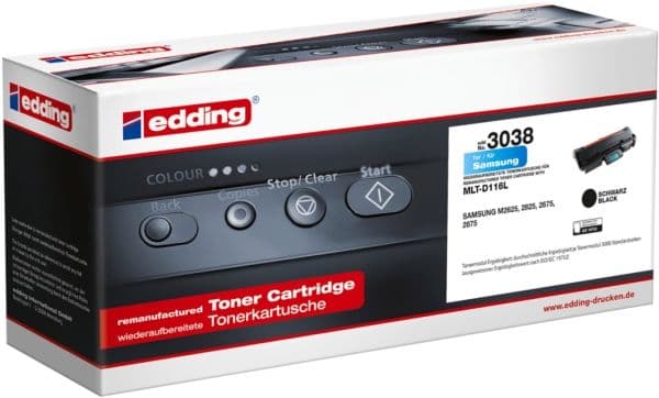 Edding EDD-3038, 3000 sider, Sort, 1 stykker