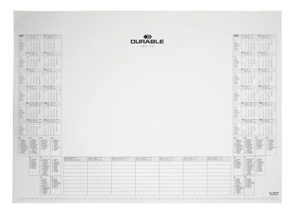 Durable 7292-02, Bord, Vit, 570 mm, 405 mm, 25 styck