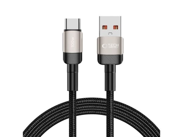 USB-kabel Tech-Protect USB-C til USB-C 2 m svart (5906203690756)