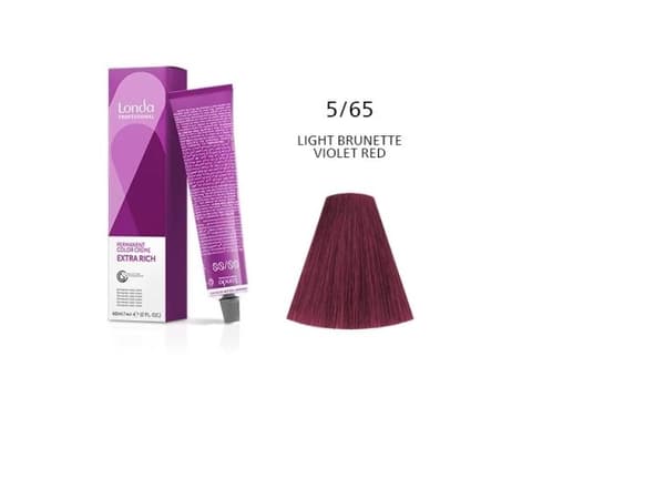 Permanent maling Londa Professional 5/65, Light Chestnut Violet Red, 60ml