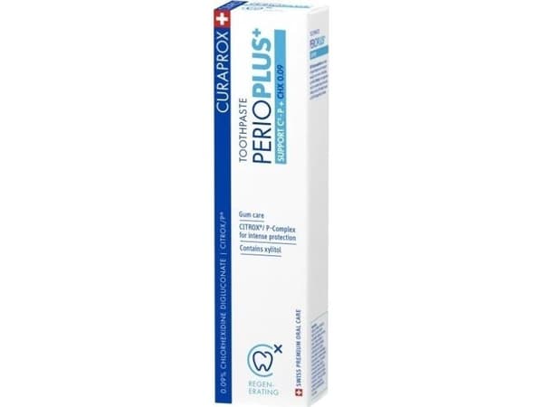 Curaprox PERIO PLUS+ tandkräm 0,09 CHX 75 ml