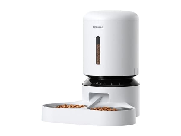 Petlibro Granary foderautomat med dubbelskål, WiFi, 5L (vit)