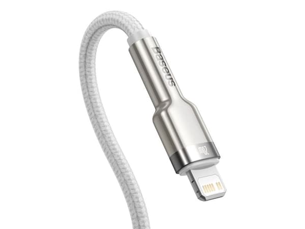Baseus Cafule, 2 m, Lightning, USB C, Uros, Uros, Valkoinen