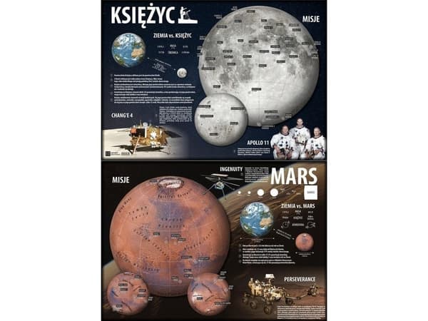 Art-Map Desk Pad. Kuu/Mars