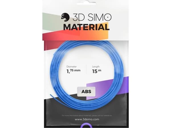 3DSimo 3DSimo ABS-filament – blå, grønn, gul, 15 m
