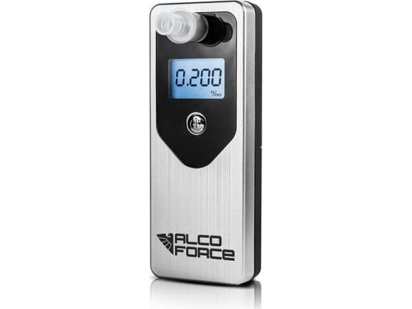 AlcoForce EVO elektrokjemisk alkometer - sølv + etui