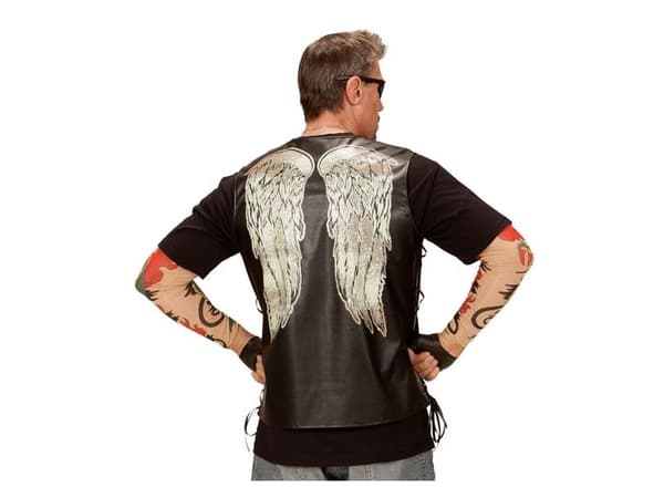 Biker-väst med vingar