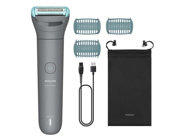 Philips 3000 Series BG3485 - Trimmer - trådløs - mellomgrå