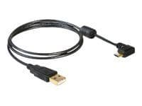 Delock - USB-kaapeli - USB (han) til Micro-USB Type B (han) - 1 m - 90° stikforbindelse