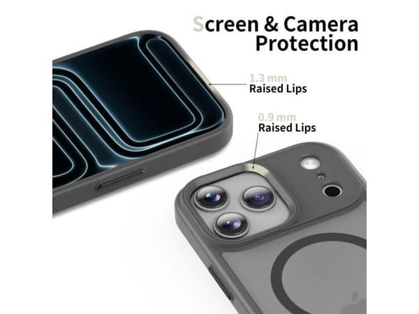 Tech-Protect MagMat MagSafe-skal för iPhone 17 Pro - grå