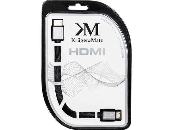 Kruger &amp; Matz HDMI - miniHDMI-kabel (A-C) 1.8m