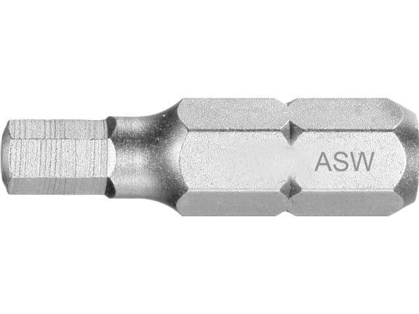 Bits med sekskant (unbrako) 3,0x25 mm