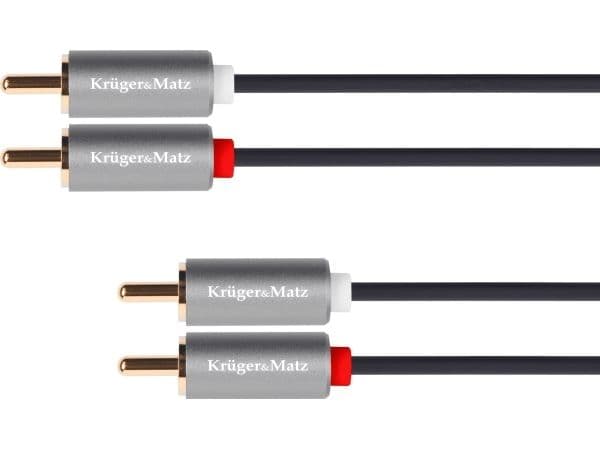 2 RCA-2 RCA laidas - 5m - Kruger &amp; Matz - Basic