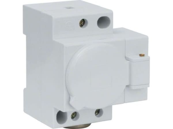 els electrical engineering Modular socket z/u 16A SCHUKO with cover white SN017