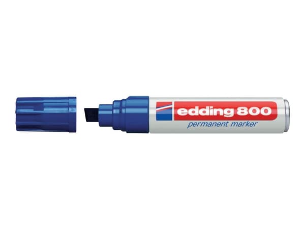Permanent markör edding 800, snett, blå