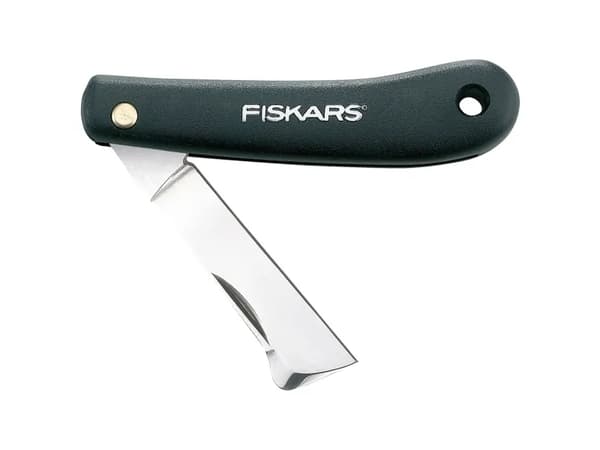 Fiskars 1001625, Single, Fällkniv, Rostfritt stål, Svart