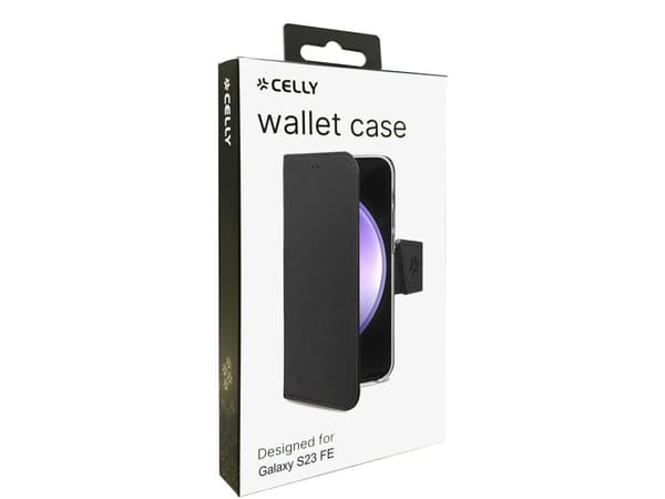 Wally Wallet Case Galaxy S23 FE Svart