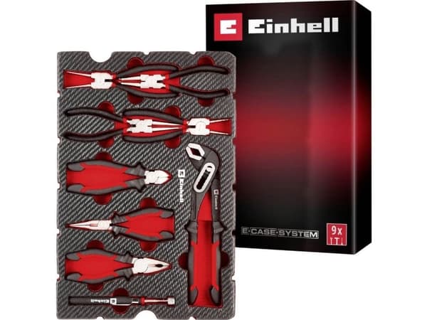 Einhell verktygspad tångsats 9 delar för E-Case S-F (370522)