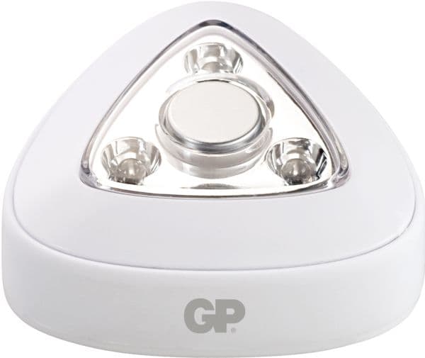 GP Lighting 810PUSHLIGHT, Vit, Förråd, LED, Batteri, 67 mm, 67 mm