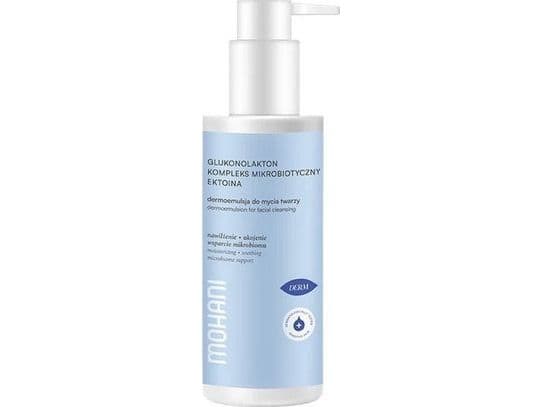 Mohani Moisturizing Dermoemulsion For Face Cleansing With Gluconolactone, Ectoin, And Microbiome Complex 150g