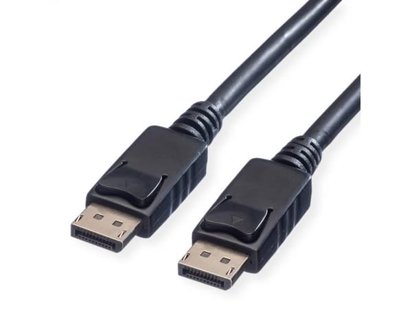 Value DP-DP LSOH M/M 1 m, 1 m, DisplayPort, DisplayPort, Hankjønn, Hankjønn, Sort