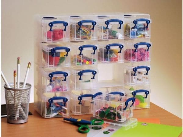 Really Useful Boxes UB03KUB, Lager boks, Gjennomsiktig, Rektangulær, Plast, Monokromatisk, Innendørs