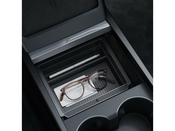 Spigen Tesla Sliding Console Organizer (Bottom), svart – Tesla Model 3 (2024)