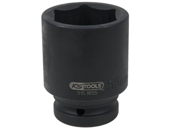KS Tools 515.1855, Kraftpipe, Sort, 1 hoder, 1", Metrisk, 55 mm