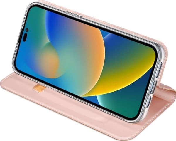 Dux Ducis Skin Pro flip-skydd för iPhone 14 Pro Max - rosa