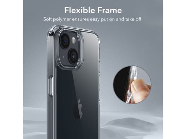 ESR Ice Shield-deksel til iPhone 15 Plus - klar