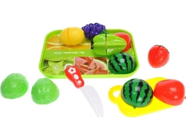 Set med grönsaker och frukter