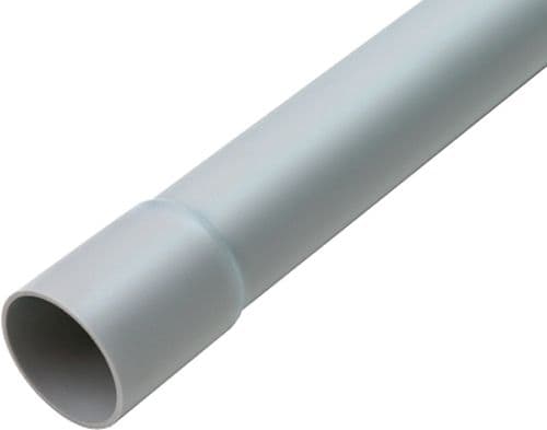 DIETZEL Plastrør stiv, halogenfri 32 mm HFIRM (1/1/4) lysegrå 3 meter - (3 meter)