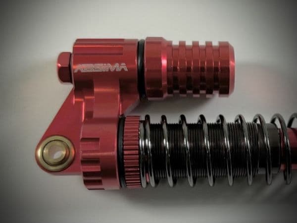 Absima 2330084, Demper, Aluminium, Sort, Rød