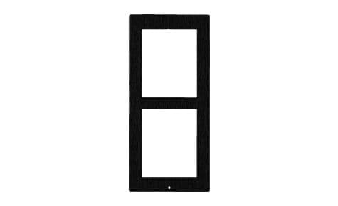 2N tilbehør EntryCom IP Verso frontplate/fasaderamme 2 moduler, sort