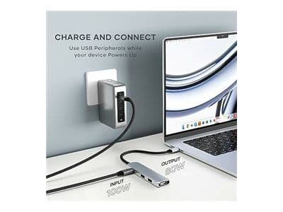 Satechi 4-in-1 - Telakointiasema - USB-C / USB 3.2 Gen 2 x 2 - HDMI