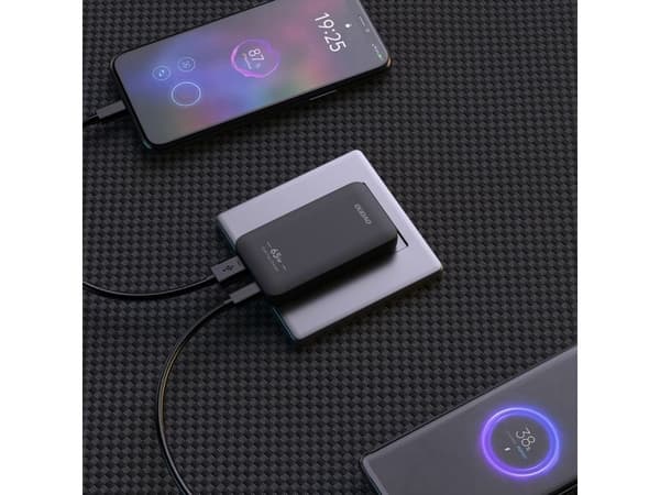 Dudao A65Q adapter 65W GaN 1xUSB-C + 1xUSB-A svart