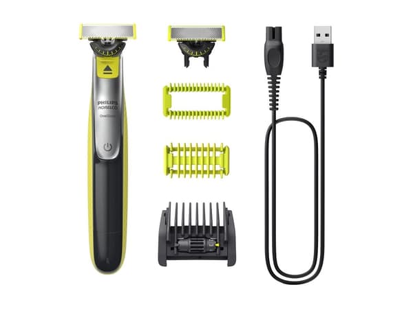 Philips OneBlade 360 QP2834 - Trimmer - trådløs - limegrøn/trækulsgrå