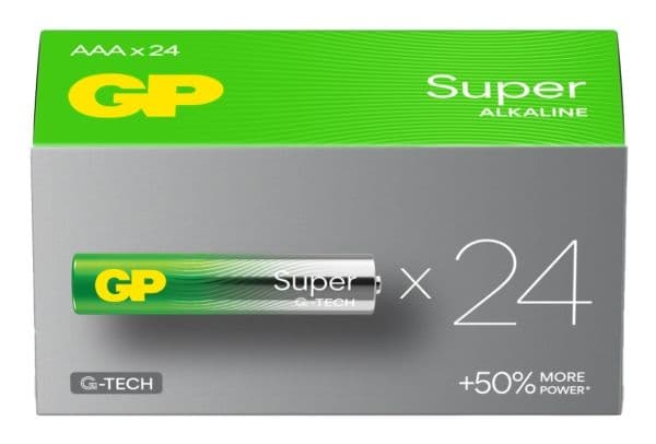 GP Super - Batteri 24 x AAA - alkaliskt