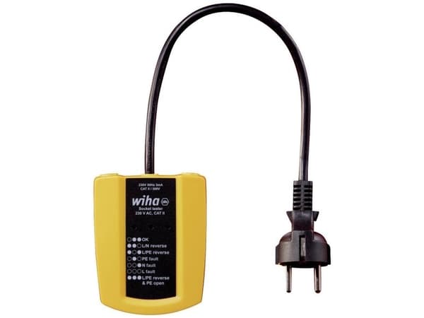 Stikkontakttester Wiha 230 V AC / CAT II