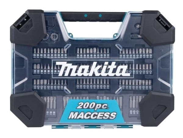 Bore- og bitsett Makita 200 deler E-22610