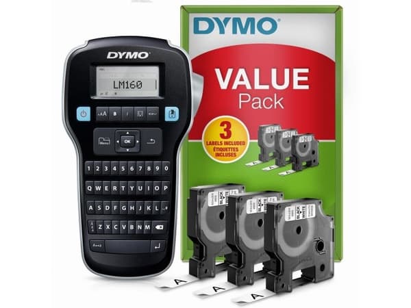 DYMO® LabelManager™ 160 - Value Pack - 3x D1 12 mm tape