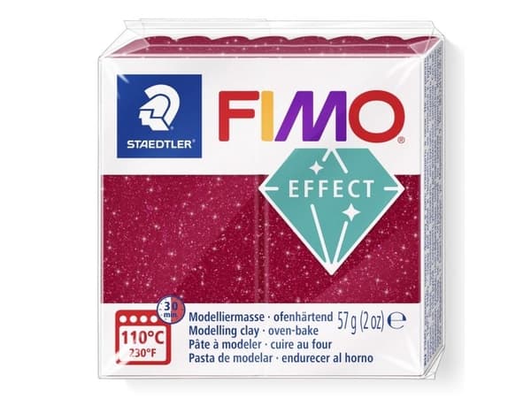 Fimo Modellera Effect 57 g Galaxy röd (retail)