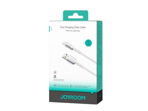 Joyroom S-A51 3A USB-A til Lightning-kabel 1,2 m - lys grå