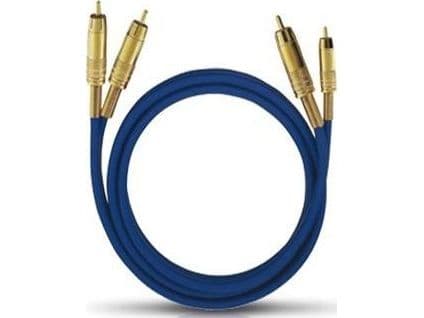 Oehlbach NF 1 Master Set - Audiokapeli - RCA han til RCA han - 1 m - blå