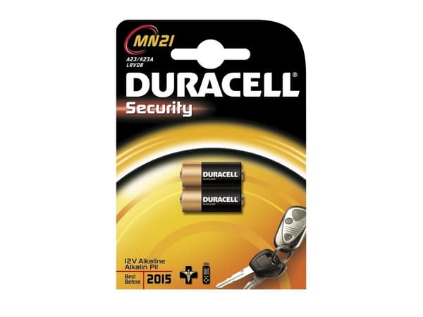 Duracell batteri, SECURITY 8LR23, 12 V, 2 stk.