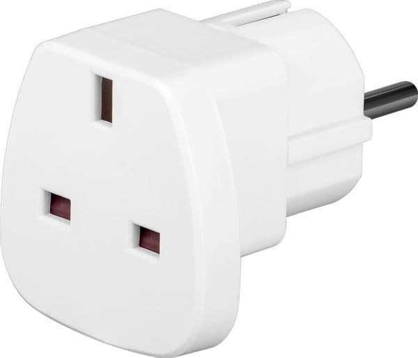 Reseadapter UK till Europa, vit